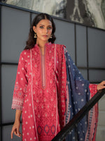 Red Embroidered Cutwork Pret Lawn 3 piece Collection