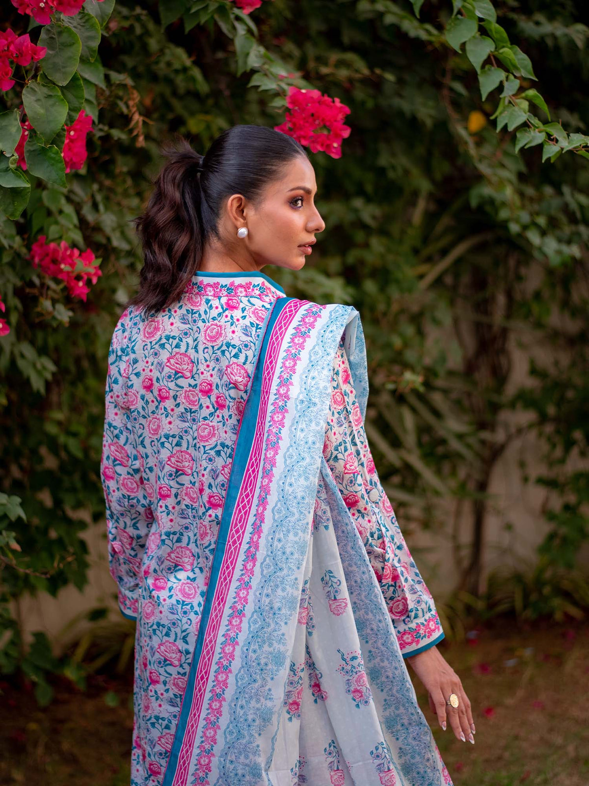 Multicolored Printed Lawn Pret 3 Piece