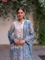 Blue and White Printed Lawn Pret 3 Piece Collection