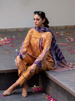 Mustard Printed Lawn Pret 3 Piece