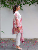 Pink and White Printed Lawn Pret 3 Piece