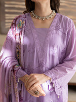 Lavender Chikankari Lawn Pret Eid Suit 01