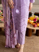 Lavender Chikankari Lawn Pret Eid Suit 01