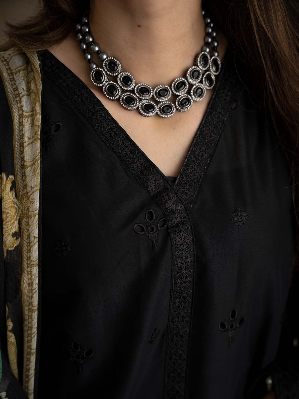 Black Chikankari Lawn Pret Eid Suit 04