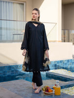 Black Chikankari Lawn Pret Eid Suit 10