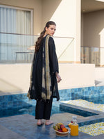Black Chikankari Lawn Pret Eid Suit 10