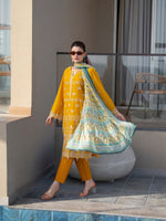 Yellow Chikankari Lawn Pret Eid Suit 03