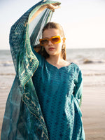 Blue Chikankari Lawn Pret Eid Suit 05