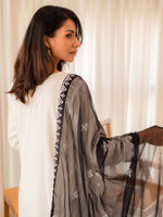 White Embroidered Cotton Summer 3 Piece Suit Set 03