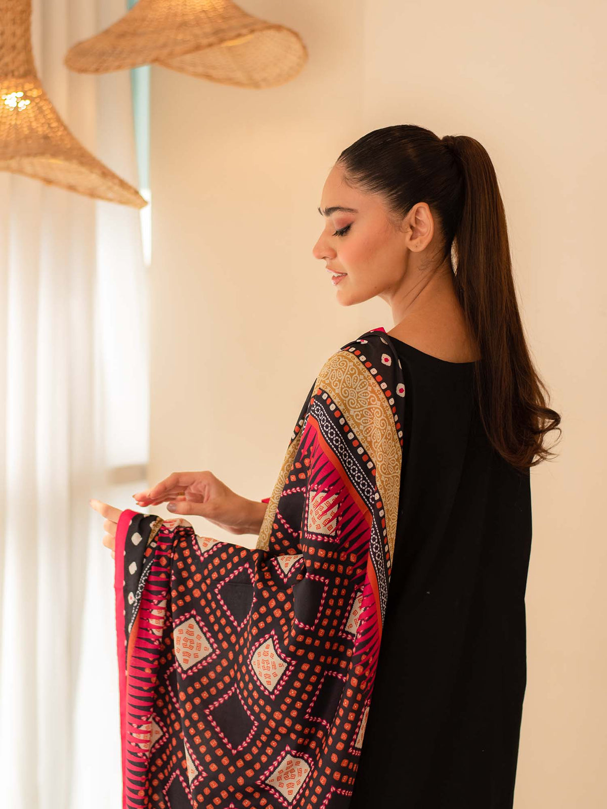 Multicolored Premium Embroidered Lawn 3 Piece Suit Set 13