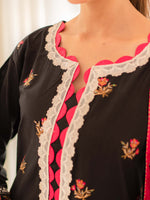 Multicolored Premium Embroidered Lawn 3 Piece Suit Set 13