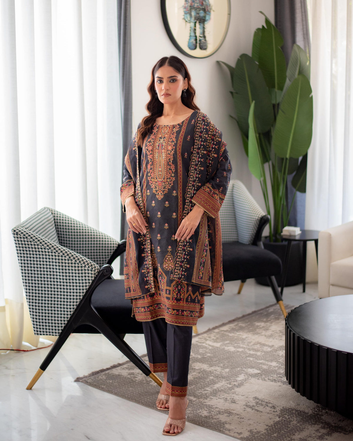 Multicolored Embroidered Cutwork Pret Lawn 3 piece Collection