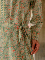 Light Green Printed Viscose 3 Piece