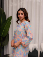 Colorful Printed Doria Lawn Co ord Set 05