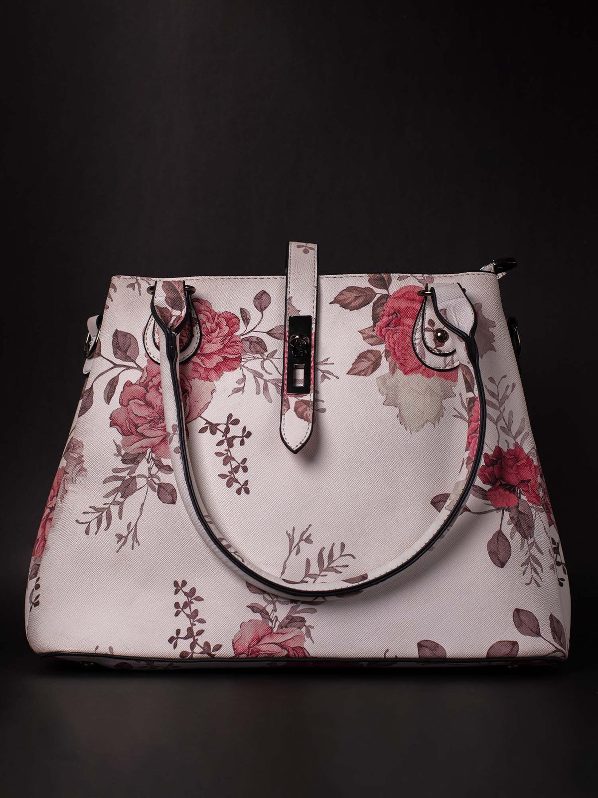 White Flower Hand Bag