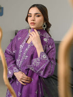 Purple Chikankari Pret Eid Suit D-01