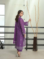Purple Chikankari Pret Eid Suit D-01