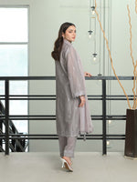 Grey Chikankari Pret Eid Suit D-07