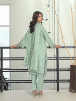 Mint Green Embroidered Masuri Pret Eid Suit D-03