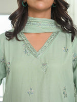 Mint Green Embroidered Masuri Pret Eid Suit D-03