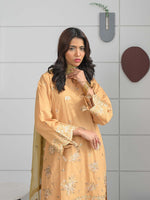Amber Yellow Embroidered Masuri Pret Eid Suit D-09