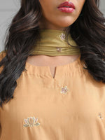 Amber Yellow Embroidered Masuri Pret Eid Suit D-09