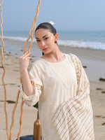 White Embroidered Schiffli Pret Eid Suit D-01