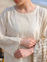 White Embroidered Schiffli Pret Eid Suit D-01