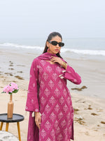 Pink Embroidered Lawn Pret Eid Suit D-03