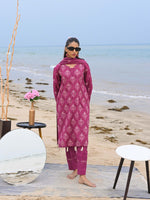 Pink Embroidered Schiffli Pret Eid Suit D-09