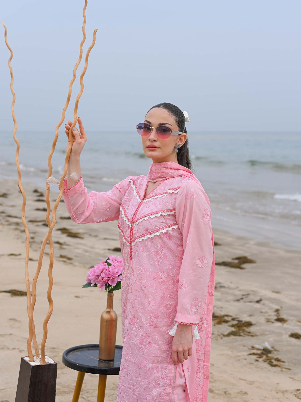 Blush Embroidered Lawn Pret Eid Suit D-04