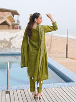 Green Embroidered Lawn Pret Eid Suit D-05