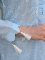 Light Blue Embroidered Lawn Pret Eid Suit D-07