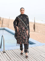 Black Embroidered Lawn Pret Eid Suit D-10