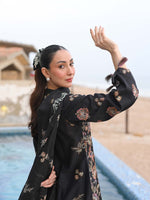 Black Embroidered Lawn Pret Eid Suit D-10