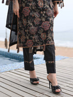 Black Embroidered Lawn Pret Eid Suit D-10