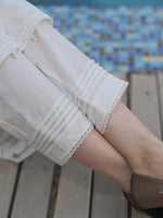 White Embroidered Schiffli Pret Eid Suit D-10