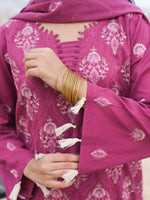 Pink Embroidered Schiffli Pret Eid Suit D-09