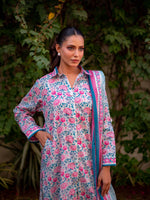 Multicolored Printed Lawn Pret 3 Piece