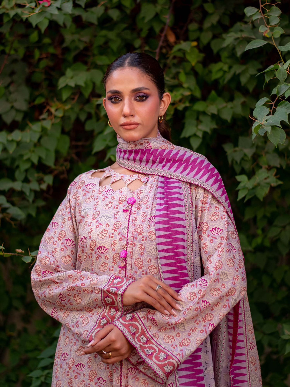 Purple Printed Lawn Pret 3 Piece Collection