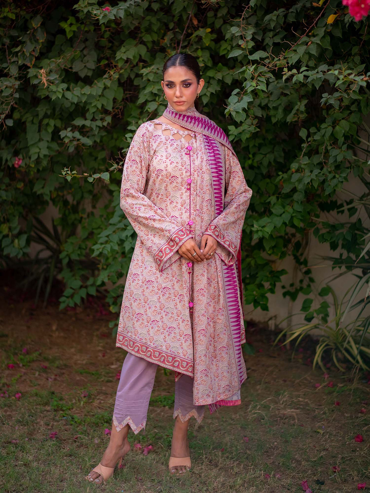 Purple Printed Lawn Pret 3 Piece Collection