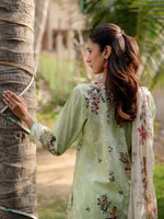 Sage Embroidered Lawn Pret 3 piece suit set 07