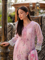 Blush Pink Embroidered Lawn Pret 3 piece suit set 14