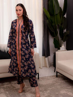 Black Printed Doria Lawn Co ord Set 06