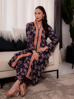Black Printed Doria Lawn Co ord Set 06